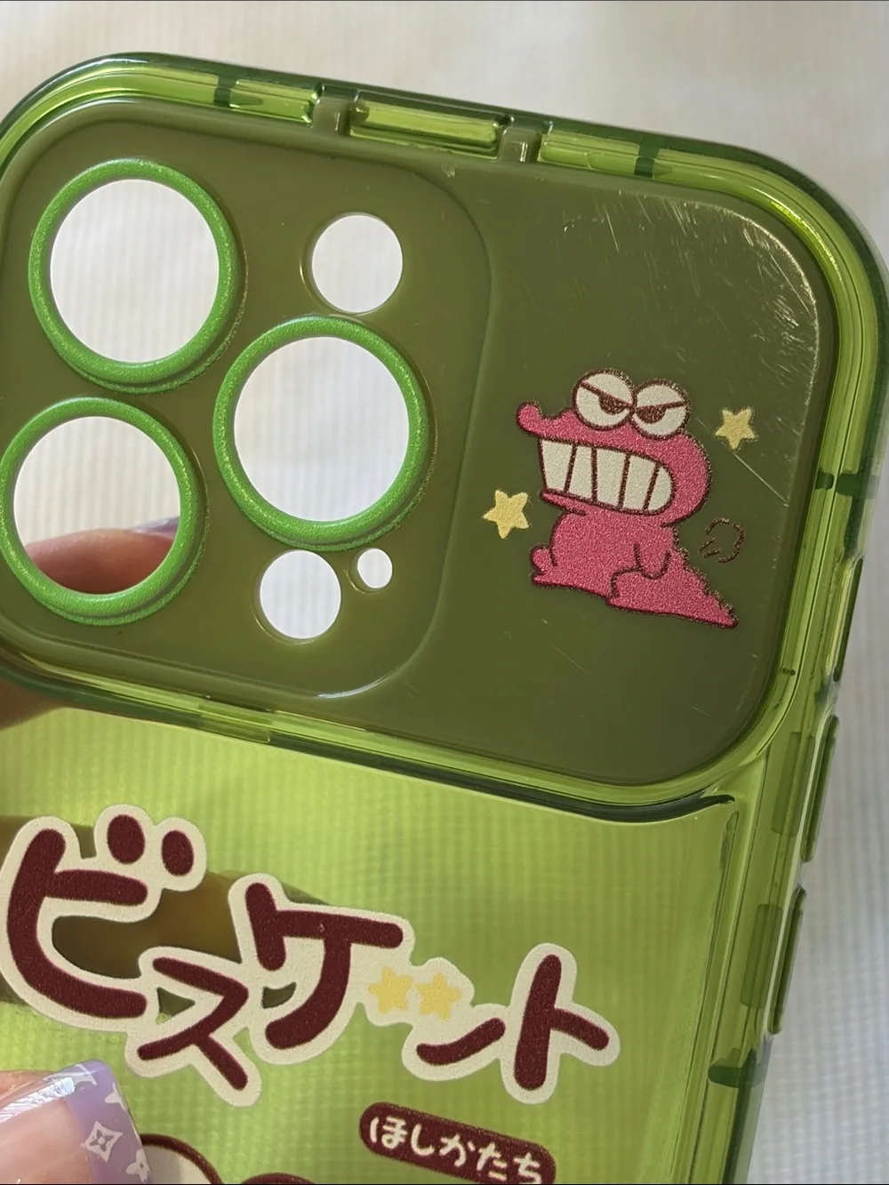 Shin Chan Cartoon iPhone 14 Pro Case with Mirror